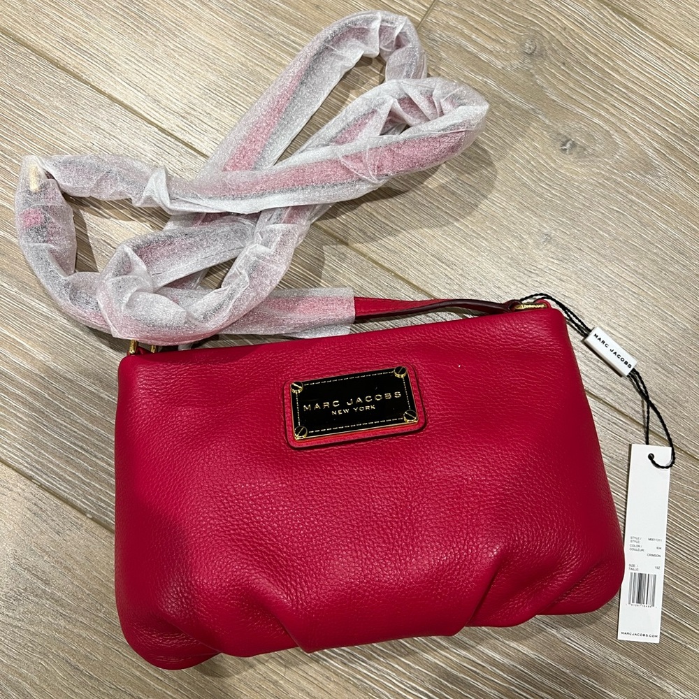 Marc Jacobs Red Leather Crossbody Bag
